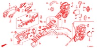 SERRURES PORTES ARRIERE/POIGNEE EXTERNE pour Honda ACCORD 2.4 S 4 Portes 5 vitesses automatique 2014