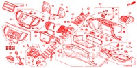 GARNITURE D'INSTRUMENT (COTE DE PASSAGER) (LH) pour Honda ACCORD 2.0 ELEGANCE 4 Portes 5 vitesses automatique 2015