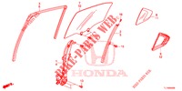 GLACE PORTE ARRIERE/REGULATEUR pour Honda ACCORD 2.0 S 4 Portes 6 vitesses manuelles 2015