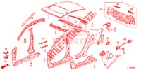 PANNEAUX EXTERIEURS/PANNEAU ARRIERE pour Honda ACCORD 2.0 S 4 Portes 6 vitesses manuelles 2015