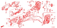 SERRURES PORTES ARRIERE/POIGNEE EXTERNE pour Honda ACCORD 2.0 S 4 Portes 6 vitesses manuelles 2015