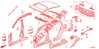PANNEAUX EXTERIEURS/PANNEAU ARRIERE pour Honda ACCORD 2.0 S 4 Portes 5 vitesses automatique 2015