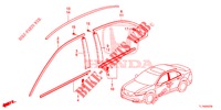 MOULAGE pour Honda ACCORD DIESEL 2.2 COMFORT 4 Portes 5 vitesses automatique 2015