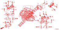 SUPPORTS DE MOTEUR (DIESEL) (MT) pour Honda ACCORD DIESEL 2.2 ELEGANCE 4 Portes 6 vitesses manuelles 2015