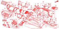 GARNITURE D'INSTRUMENT (COTE DE PASSAGER) (LH) pour Honda ACCORD DIESEL 2.2 ELEGANCE 4 Portes 5 vitesses automatique 2015