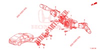 COMMUTATEUR COMBINE pour Honda ACCORD 2.4 S 4 Portes 5 vitesses automatique 2015