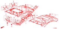 GARNITURE DE PLAFOND pour Honda ACCORD 2.4 S 4 Portes 5 vitesses automatique 2015