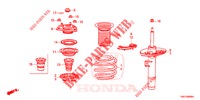 AMORTISSEUR AVANT pour Honda CIVIC 1.5 CONFORT 4 Portes 6 vitesses manuelles 2017