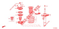 AMORTISSEUR AVANT pour Honda CIVIC 1.5 CONFORT 4 Portes full automatique 2017