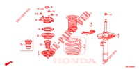 AMORTISSEUR AVANT pour Honda CIVIC 1.5 ELEGANCE 4 Portes 6 vitesses manuelles 2017