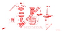 AMORTISSEUR AVANT pour Honda CIVIC 1.5 EXCLUSIVE 4 Portes 6 vitesses manuelles 2017