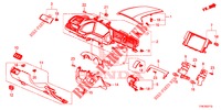 GARNITURE D'INSTRUMENT (COTE DE CONDUCTEUR) (LH) pour Honda CIVIC DIESEL 1.6 ENTRY 4 Portes 9 vitesses automatique 2018