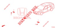 CAPTEUR LEVEE RAPIDE CAPOT pour Honda CIVIC DIESEL 1.6 MID 4 Portes 6 vitesses manuelles 2018