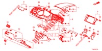 GARNITURE D'INSTRUMENT (COTE DE CONDUCTEUR) (LH) pour Honda CIVIC DIESEL 1.6 MID 4 Portes 6 vitesses manuelles 2018
