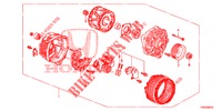 ALTERNATEUR (MITSUBISHI) (1.4L) pour Honda CIVIC 1.4 COMFORT 5 Portes 6 vitesses manuelles 2012