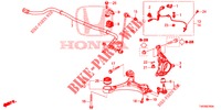 ARTICULATION AVANT pour Honda CIVIC 1.4 COMFORT 5 Portes 6 vitesses manuelles 2012