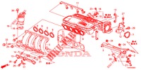 COLLECTEUR D'ADMISSION (1.4L) pour Honda CIVIC 1.4 COMFORT 5 Portes 6 vitesses manuelles 2012