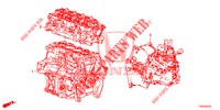 ENS. DE MOTEUR/ENS. BOITE DE VITESSES (1.4L) pour Honda CIVIC 1.4 COMFORT 5 Portes 6 vitesses manuelles 2012