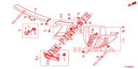 FEU ARRIERE/FEU D'IMMATRICULATION pour Honda CIVIC 1.4 COMFORT 5 Portes 6 vitesses manuelles 2012