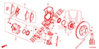 FREIN AVANT pour Honda CIVIC 1.4 COMFORT 5 Portes 6 vitesses manuelles 2012