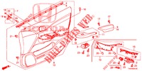GARNITURE DE PORTE AVANT (LH) pour Honda CIVIC 1.4 COMFORT 5 Portes 6 vitesses manuelles 2012