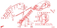 MOULAGE/PROTECTION pour Honda CIVIC 1.4 COMFORT 5 Portes 6 vitesses manuelles 2012