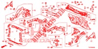 PAROI TRANSVERSALE AVANT/TABLEAU DE BORD pour Honda CIVIC 1.4 COMFORT 5 Portes 6 vitesses manuelles 2012