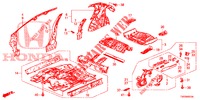 PLANCHER/PANNEAUX INTERIEURS pour Honda CIVIC 1.4 COMFORT 5 Portes 6 vitesses manuelles 2012