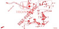ARTICULATION AVANT pour Honda CIVIC 1.8 COMFORT 5 Portes 6 vitesses manuelles 2012