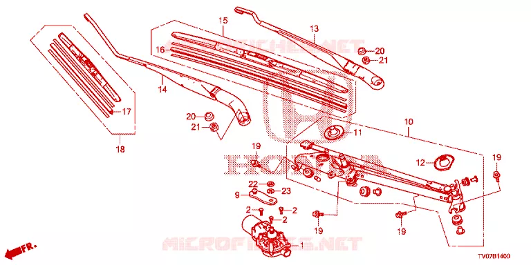 ESSUIE-GLACE AVANT (LH) Honda  CIVIC 2012 COMFORT 6 vitesses manuelles 