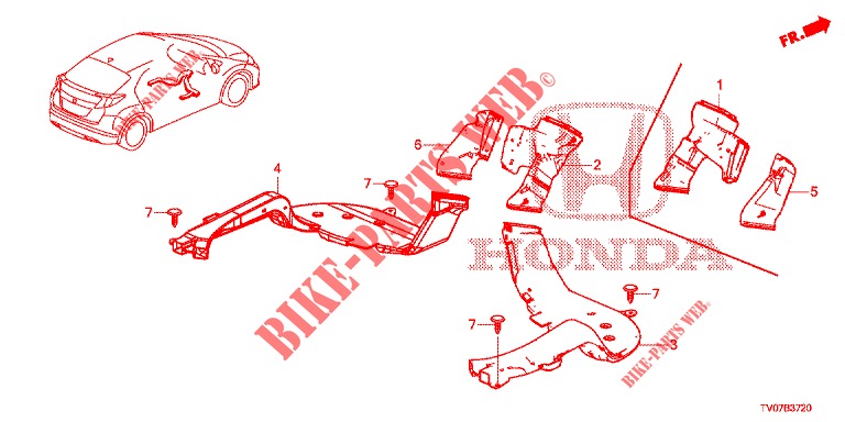 CONDUIT pour Honda CIVIC 1.8 EXECUTIVE 5 Portes 5 vitesses automatique 2012