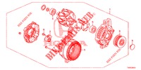 ALTERNATEUR (DENSO) (DIESEL) (2.2L) pour Honda CIVIC DIESEL 2.2 ELEGANCE 5 Portes 6 vitesses manuelles 2012