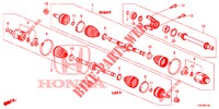 ARBRE PRIMAIRE AVANT/DEMI ARBRE (DIESEL) (2.2L) pour Honda CIVIC DIESEL 2.2 ELEGANCE 5 Portes 6 vitesses manuelles 2012