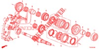 ARBRE PRINCIPAL (DIESEL) (2.2L) pour Honda CIVIC DIESEL 2.2 ELEGANCE 5 Portes 6 vitesses manuelles 2012
