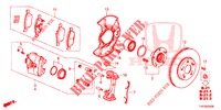 FREIN AVANT pour Honda CIVIC DIESEL 2.2 ELEGANCE 5 Portes 6 vitesses manuelles 2012
