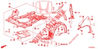 GARDE BOUE AVANT pour Honda CIVIC DIESEL 2.2 ELEGANCE 5 Portes 6 vitesses manuelles 2012