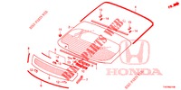 PARE BRISE ARRIERE pour Honda CIVIC DIESEL 2.2 ELEGANCE 5 Portes 6 vitesses manuelles 2012