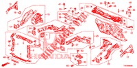 PAROI TRANSVERSALE AVANT/TABLEAU DE BORD pour Honda CIVIC DIESEL 2.2 ELEGANCE 5 Portes 6 vitesses manuelles 2012