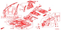 PLANCHER/PANNEAUX INTERIEURS pour Honda CIVIC DIESEL 2.2 ELEGANCE 5 Portes 6 vitesses manuelles 2012