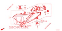 PROJECTEUR pour Honda CIVIC DIESEL 2.2 ELEGANCE 5 Portes 6 vitesses manuelles 2012