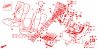 SIEGE ARRIERE (G.) pour Honda CIVIC DIESEL 2.2 ELEGANCE 5 Portes 6 vitesses manuelles 2012