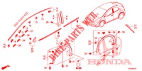 MOULAGE/PROTECTION pour Honda CIVIC DIESEL 2.2 S 5 Portes 6 vitesses manuelles 2012