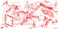 PAROI TRANSVERSALE AVANT/TABLEAU DE BORD pour Honda CIVIC DIESEL 2.2 S 5 Portes 6 vitesses manuelles 2012