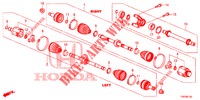 ARBRE PRIMAIRE AVANT/DEMI ARBRE (DIESEL) (2.2L) pour Honda CIVIC DIESEL 2.2 EXECUTIVE 5 Portes 6 vitesses manuelles 2012