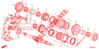 ARBRE PRINCIPAL (DIESEL) (2.2L) pour Honda CIVIC DIESEL 2.2 EXECUTIVE 5 Portes 6 vitesses manuelles 2012