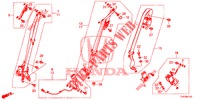 CEINTURES DE SECURITE pour Honda CIVIC DIESEL 2.2 EXECUTIVE 5 Portes 6 vitesses manuelles 2012