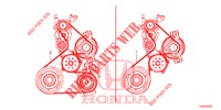 COURROIE ALTERNATEUR(DIESEL) (2.2L) pour Honda CIVIC DIESEL 2.2 EXECUTIVE 5 Portes 6 vitesses manuelles 2012