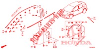 MOULAGE/PROTECTION pour Honda CIVIC DIESEL 2.2 EXECUTIVE 5 Portes 6 vitesses manuelles 2012