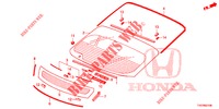 PARE BRISE ARRIERE pour Honda CIVIC DIESEL 2.2 EXECUTIVE 5 Portes 6 vitesses manuelles 2012