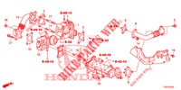 SOUPAPE DE EGR (DIESEL) (2.2L) pour Honda CIVIC DIESEL 2.2 EXECUTIVE 5 Portes 6 vitesses manuelles 2012